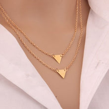 Load image into Gallery viewer, European and American jewelry leaf clavicle chain brand temperament personality fashion simple circle bar Necklace woman