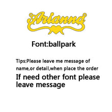 Load image into Gallery viewer, Atoztide Stainless Steel Personalized Custom Name Necklace Mirror Surface Gold Choker Necklace Pendant Nameplate Gift