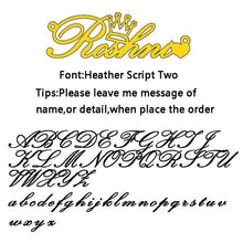 Load image into Gallery viewer, Atoztide Stainless Steel Personalized Custom Name Necklace Mirror Surface Gold Choker Necklace Pendant Nameplate Gift