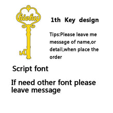 Load image into Gallery viewer, Atoztide Stainless Steel Personalized Custom Name Necklace Mirror Surface Gold Choker Necklace Pendant Nameplate Gift