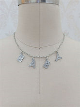 Load image into Gallery viewer, Harajuku Letter Crystal Angel Necklace Women Jewelry Couple Gift Necklace BABY HONEY Choker Femme Punk Collier Drop Ship