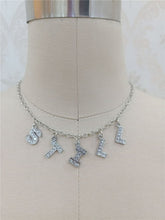 Load image into Gallery viewer, Harajuku Letter Crystal Angel Necklace Women Jewelry Couple Gift Necklace BABY HONEY Choker Femme Punk Collier Drop Ship